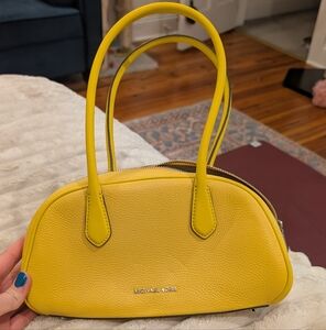 Michael Kors Yellow Leather Shoulder Bag